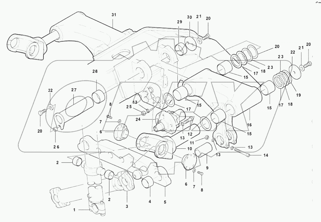  Swing frame assembly