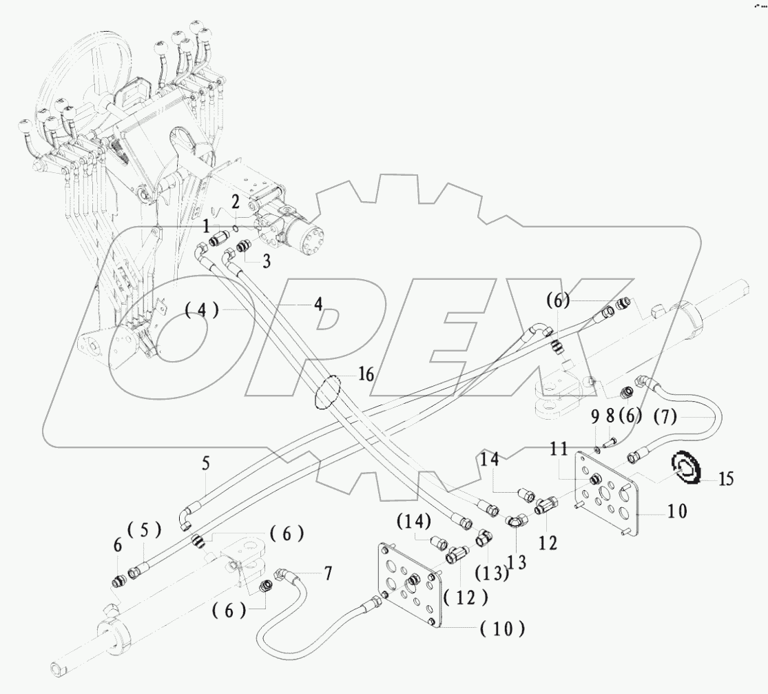  Steering cylinder assembly