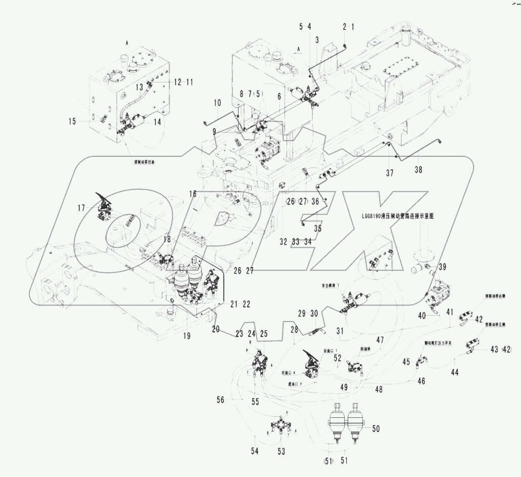  Service brake assembly