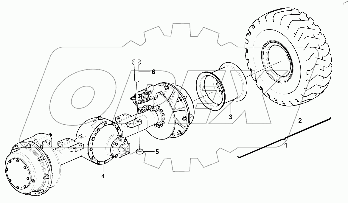  Front axle assembly
