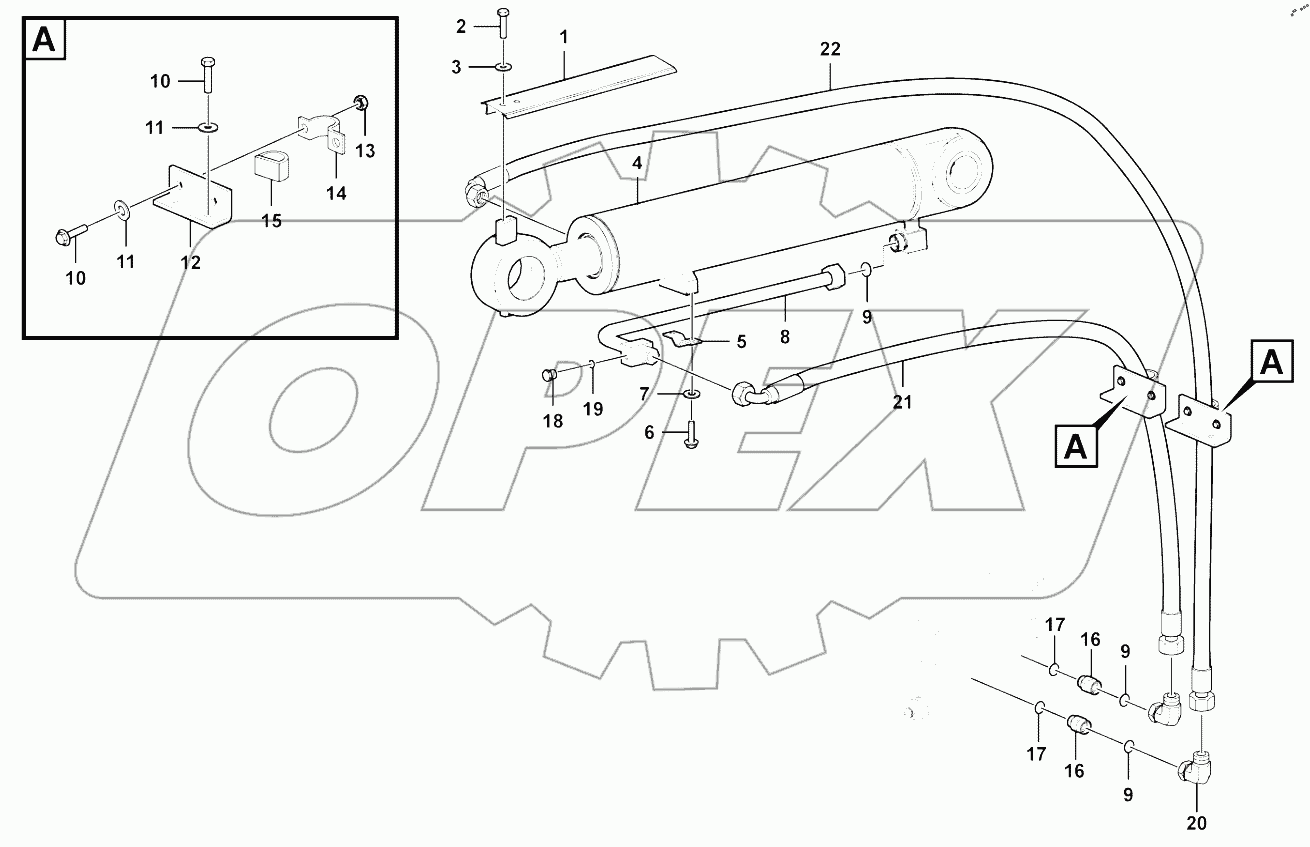  Tilt cylinder system