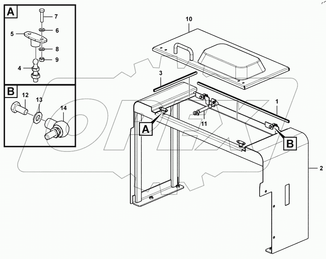  Hydraulic fluid tank system
