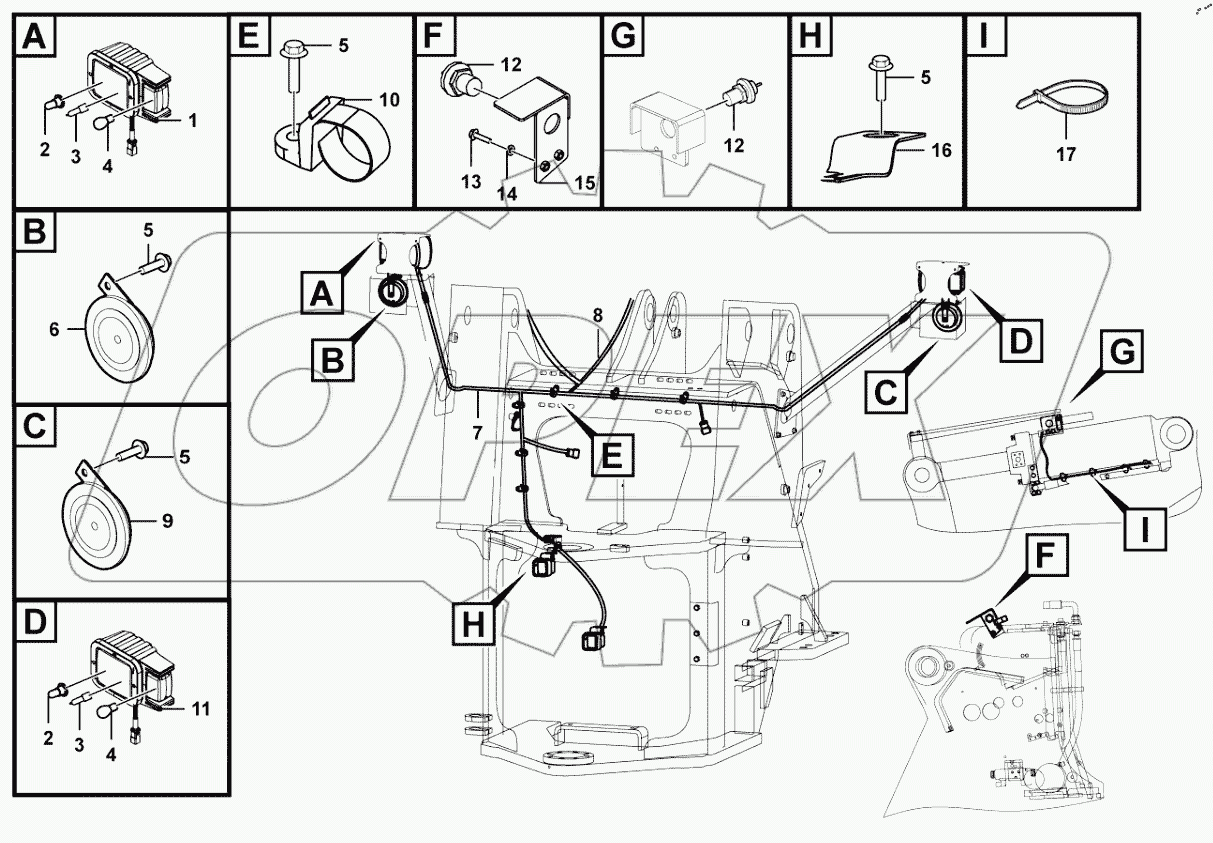  Front frame electric system