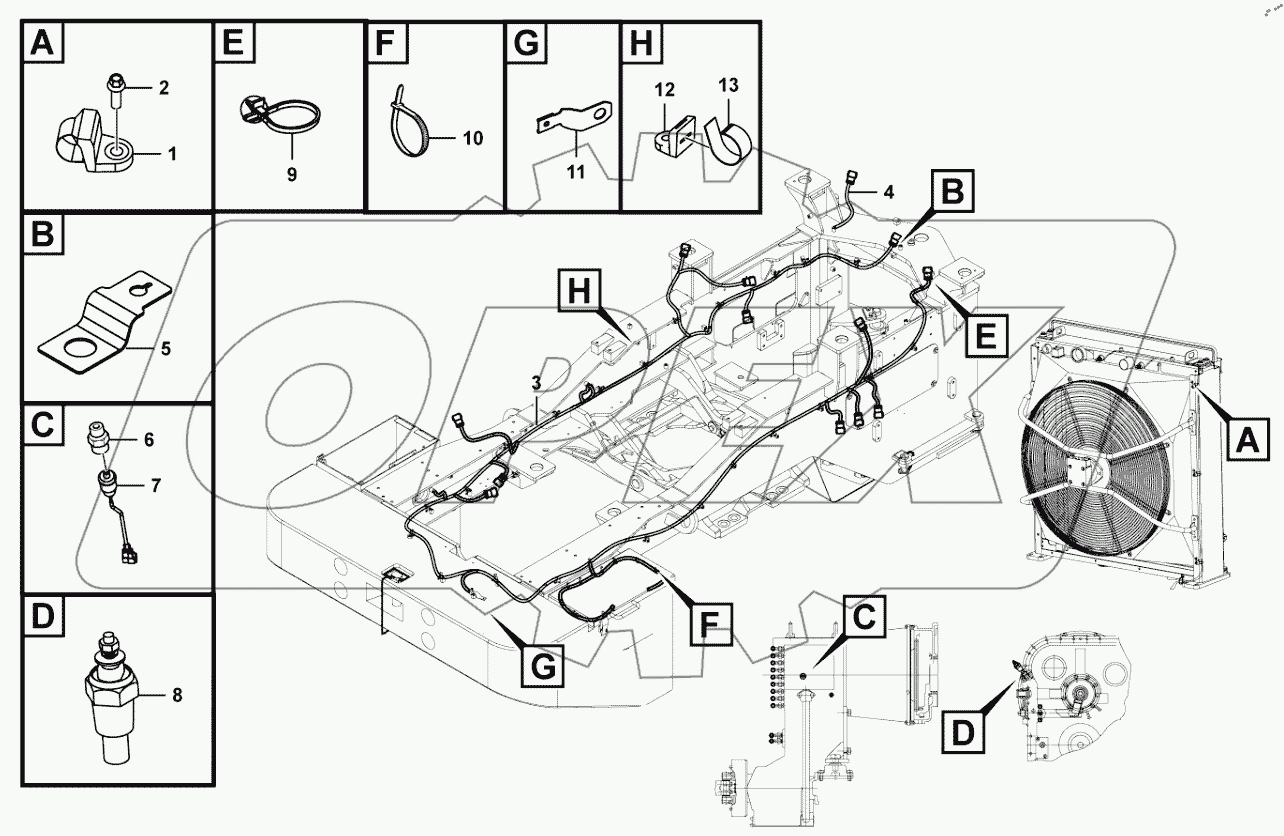  Rear frame electric assembly