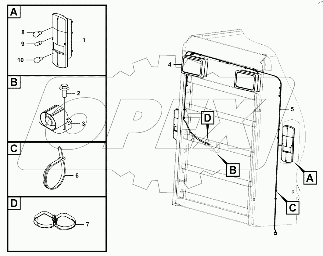  Electrical assembly-hood