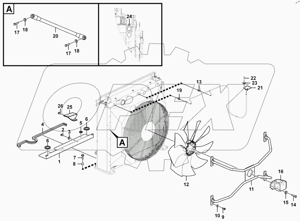 Fan motor hydraulic system
