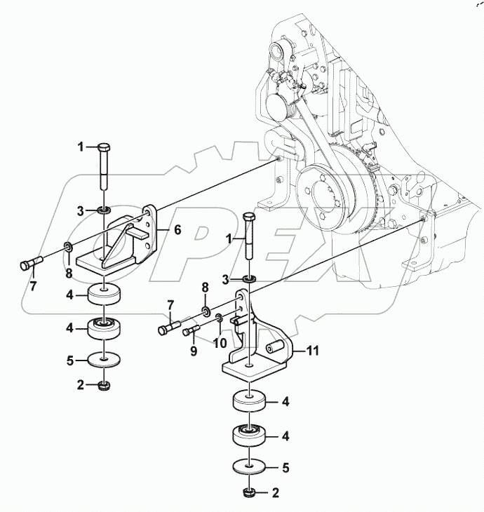  Engine mounting system
