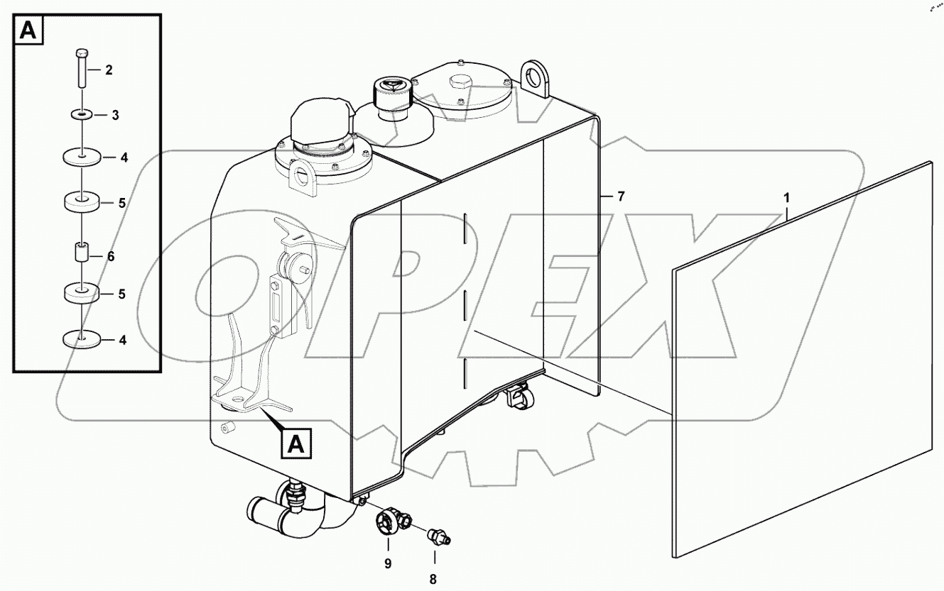  Hydraulic fluid tank system