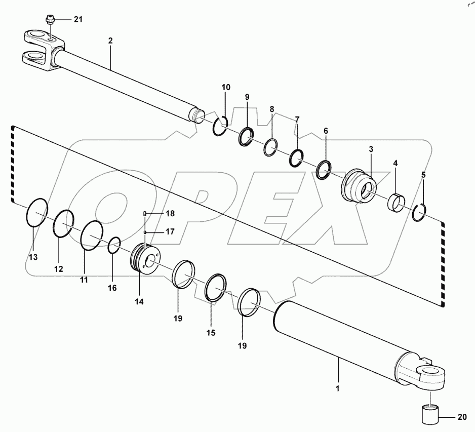 Lifting cylinder assembly