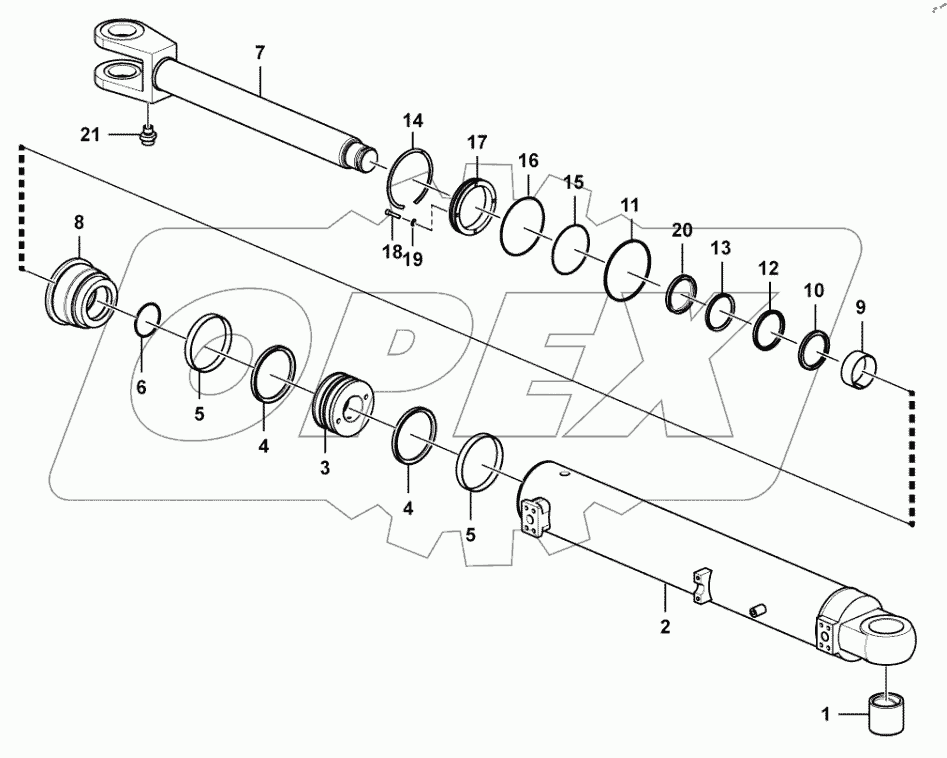  Lifting cylinder assembly