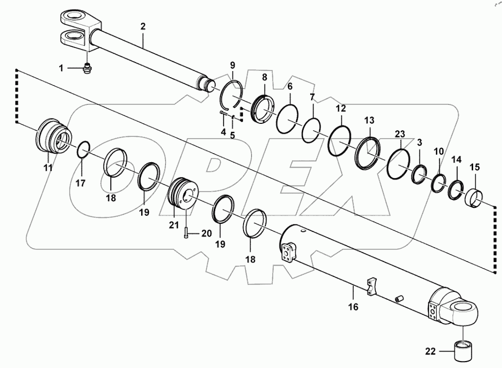  Lifting cylinder assembly