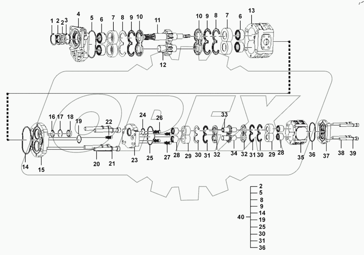  Steering pump assembly
