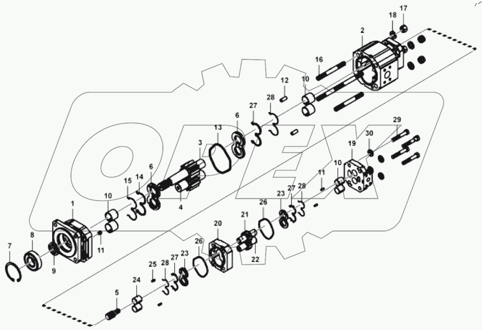  Steering pump assembly