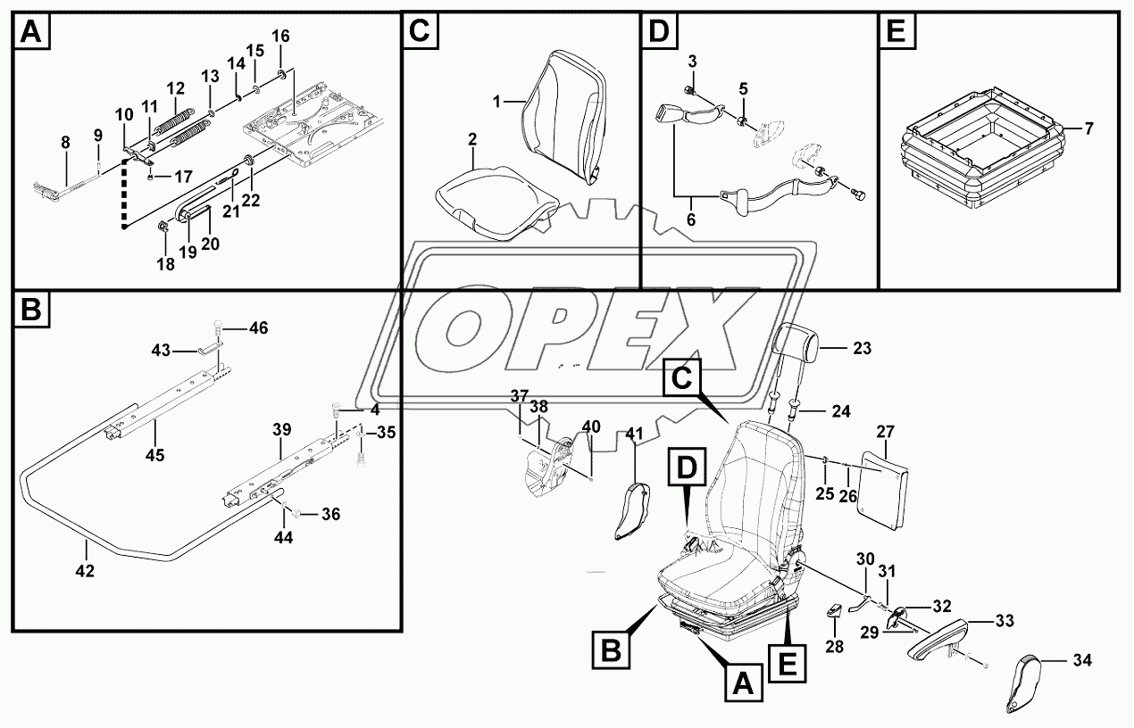 Driver seat LG06A (350201)