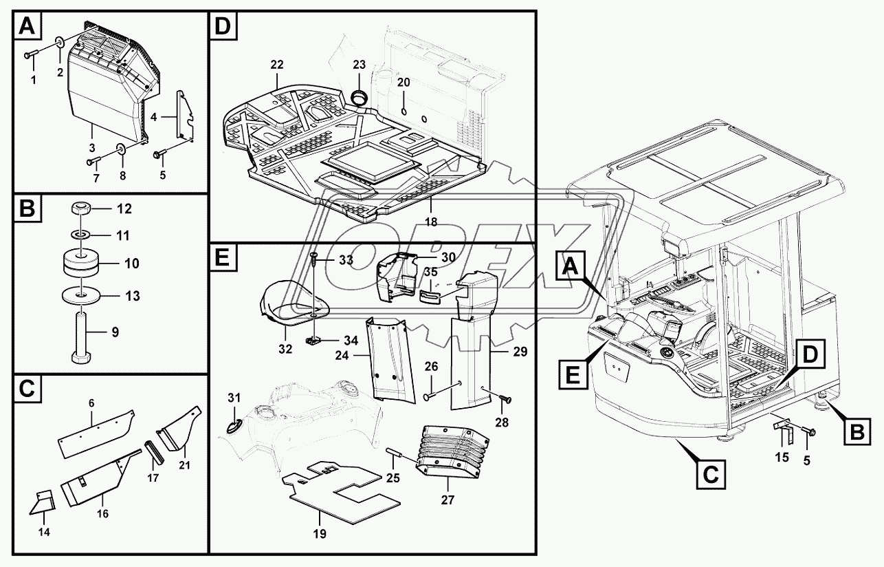 Cab accessories