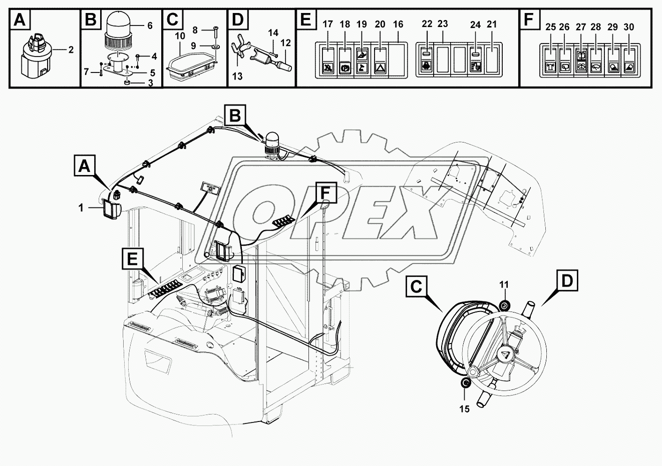 Cab electric system 1