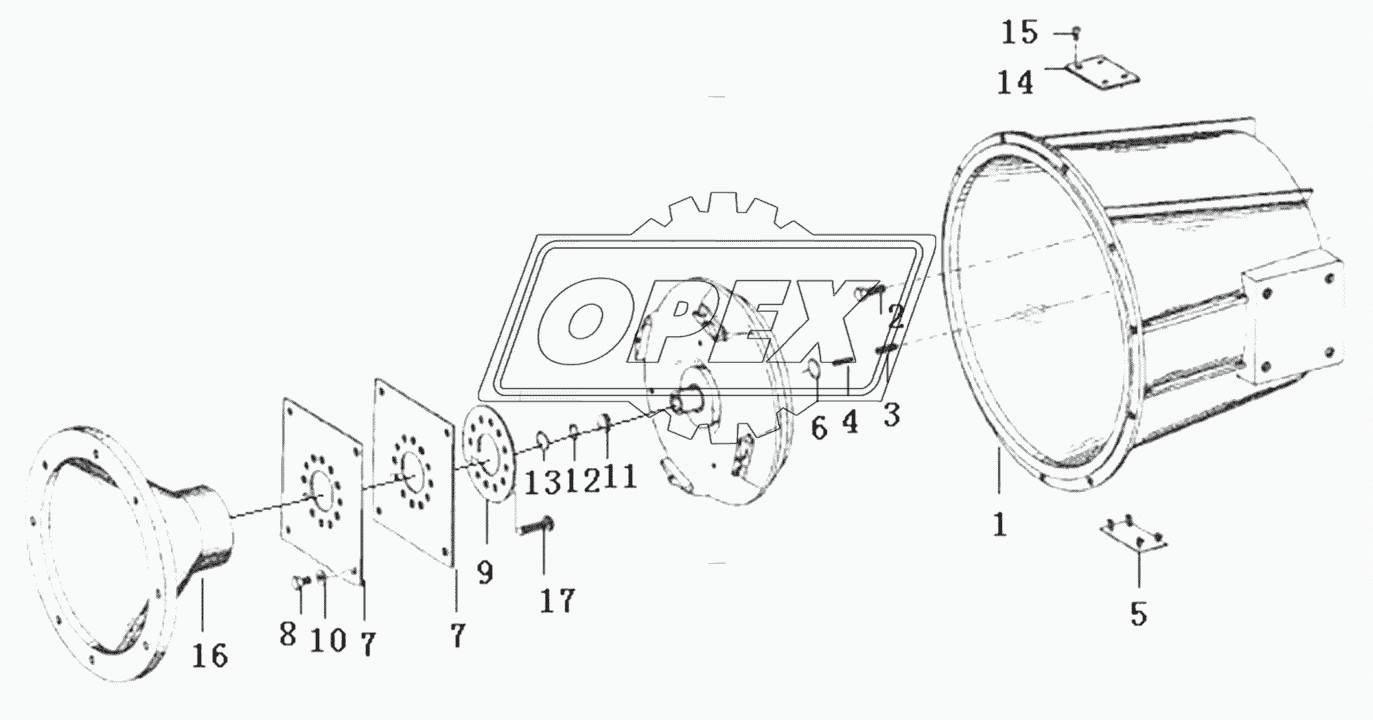 Flange plate 4644 130 296