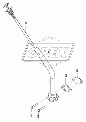 Oil filler pipe 4644 131 082