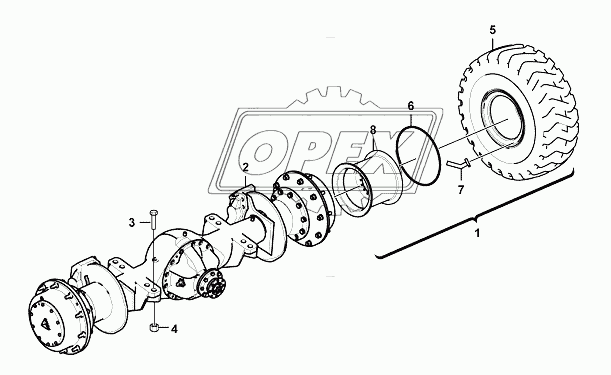 Front axle