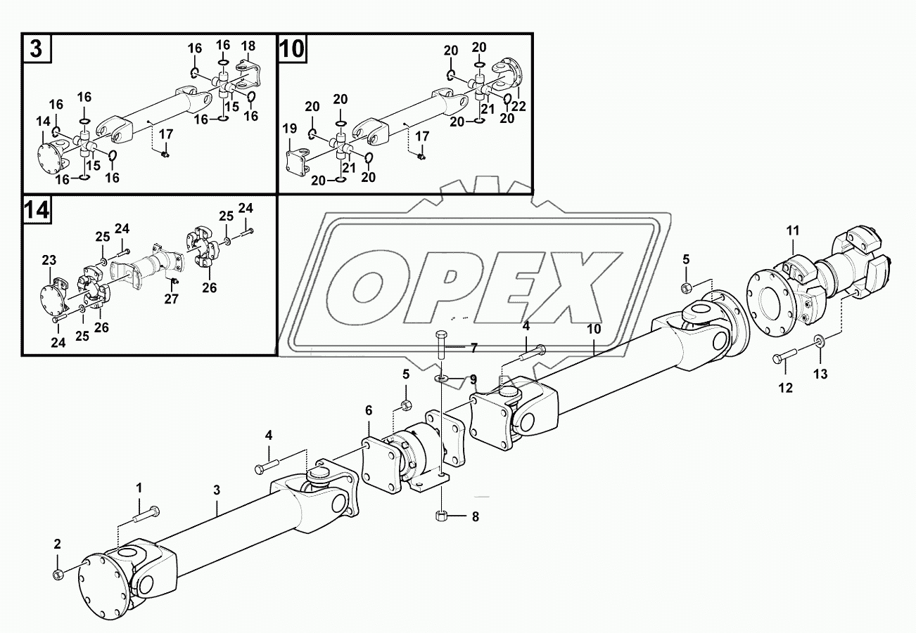 Propeller shaft system