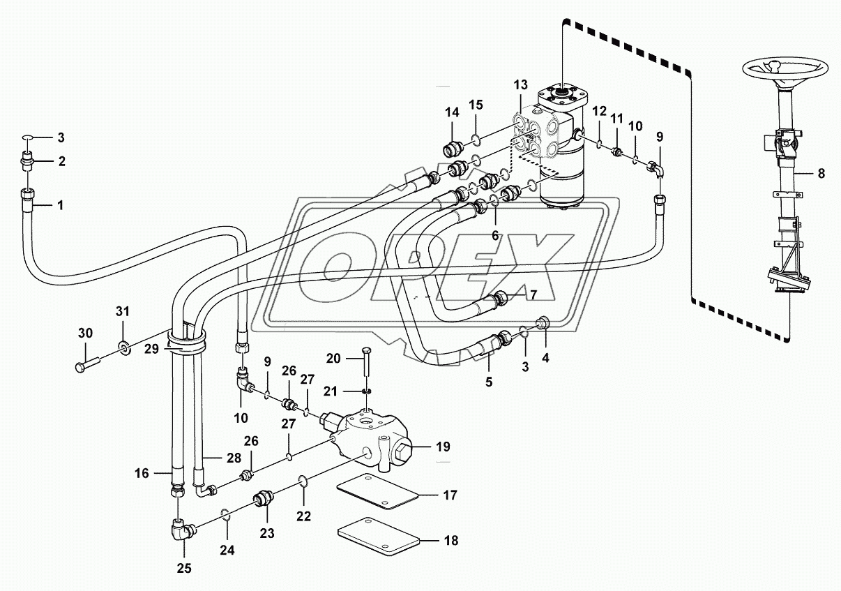 Steering gear system