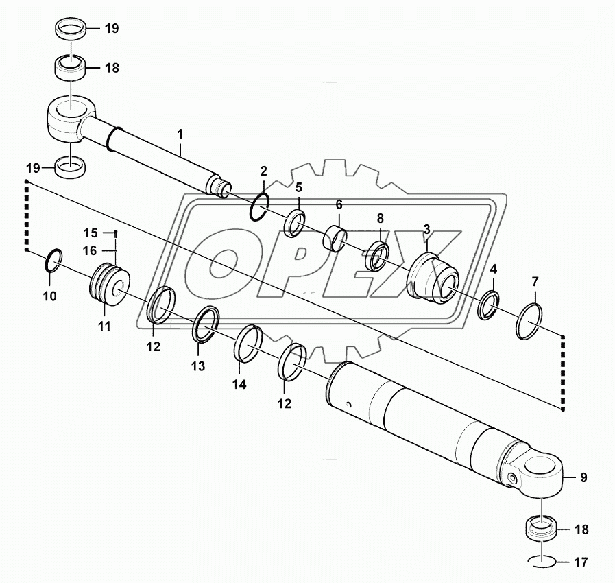 Steering cylinder (3713CH)