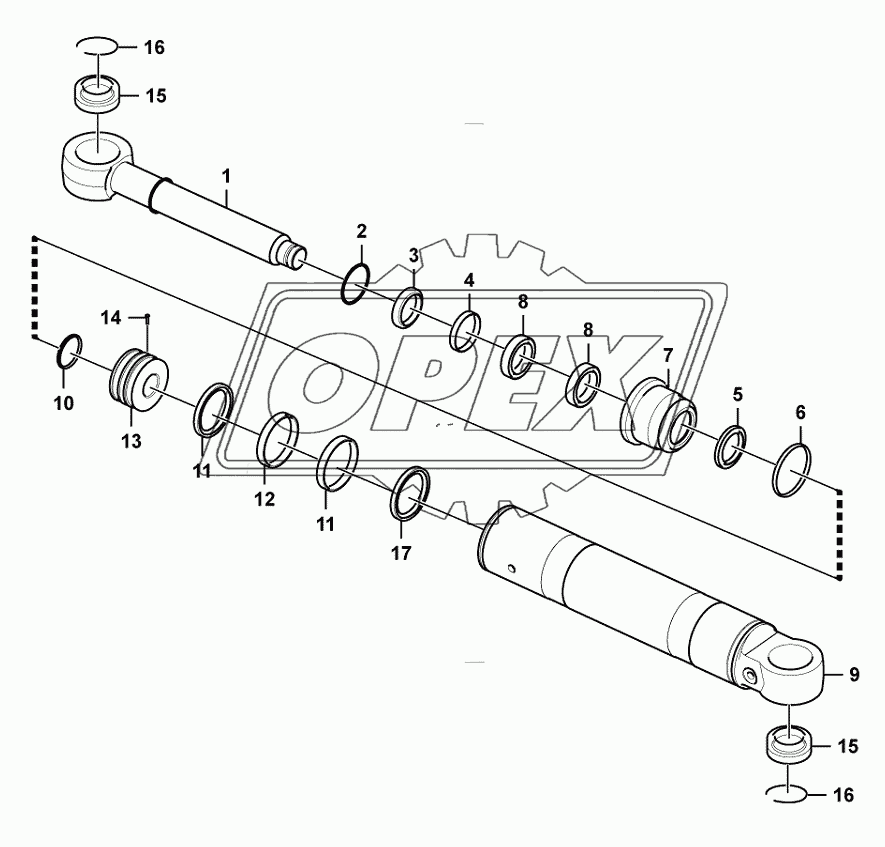 Steering cylinder (371368)