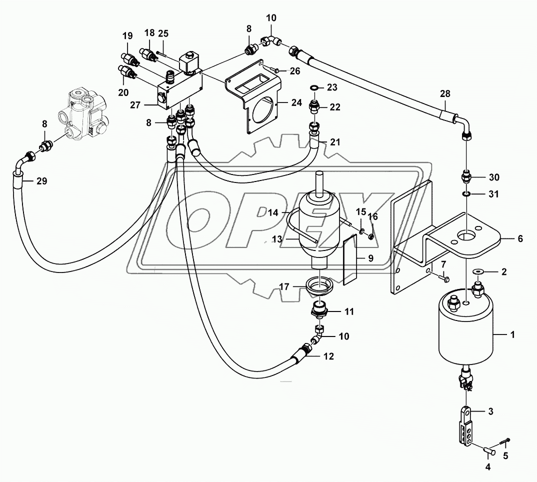 Parking brake assembly