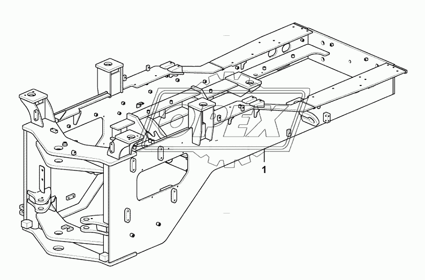 Rear frame