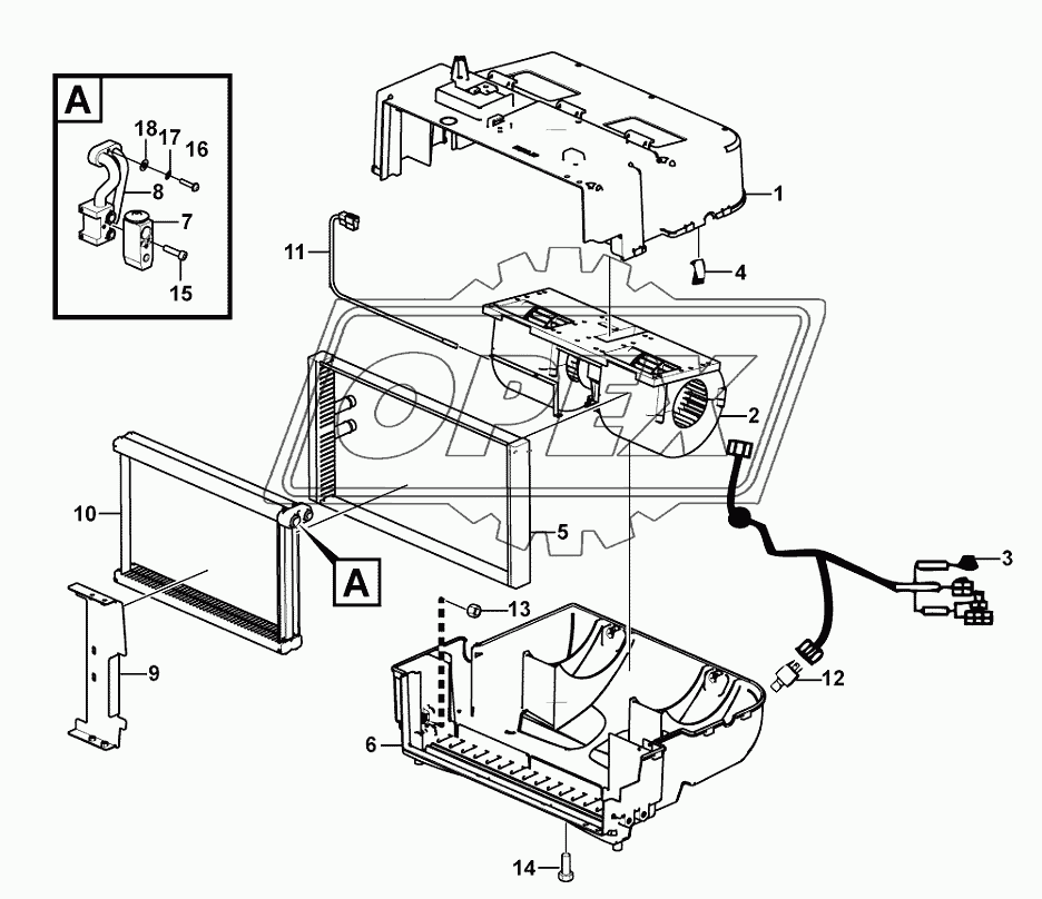 Evaporator assembly (410706)