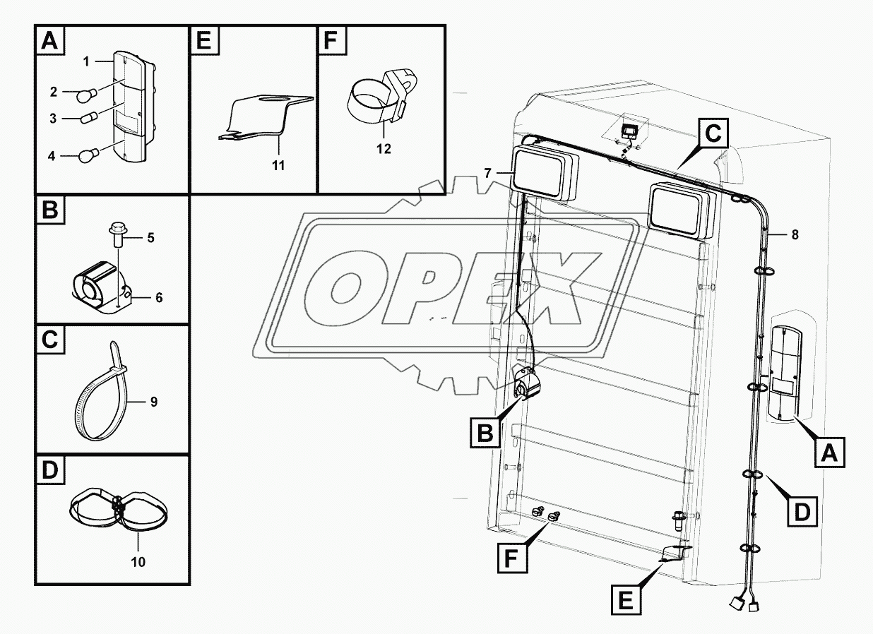 Engine hood electric assembly