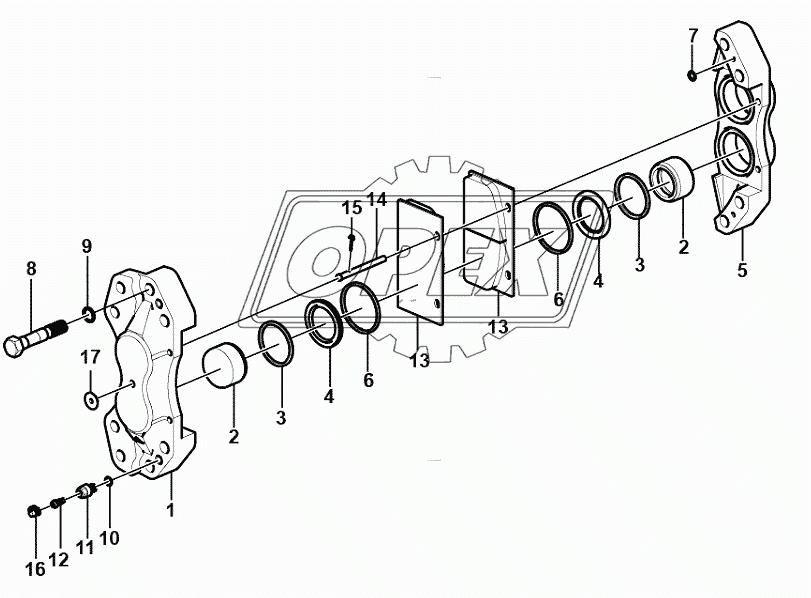 Brake caliper assembly (371104)