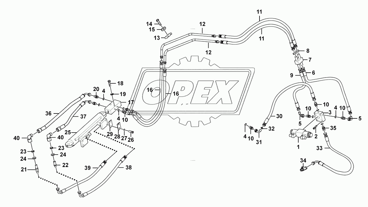 Quick-change equipment hydraulic system