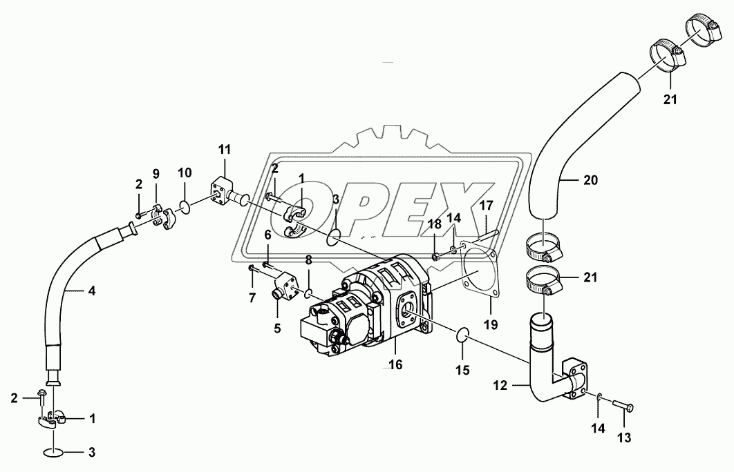 Steering pump assembly