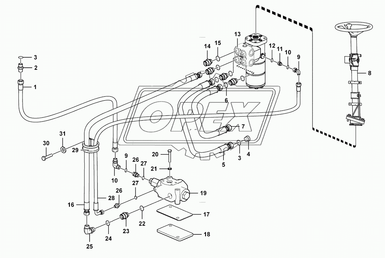 Steering gear assembly