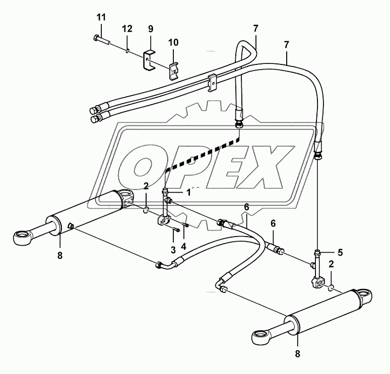 Steering cylinder assembly