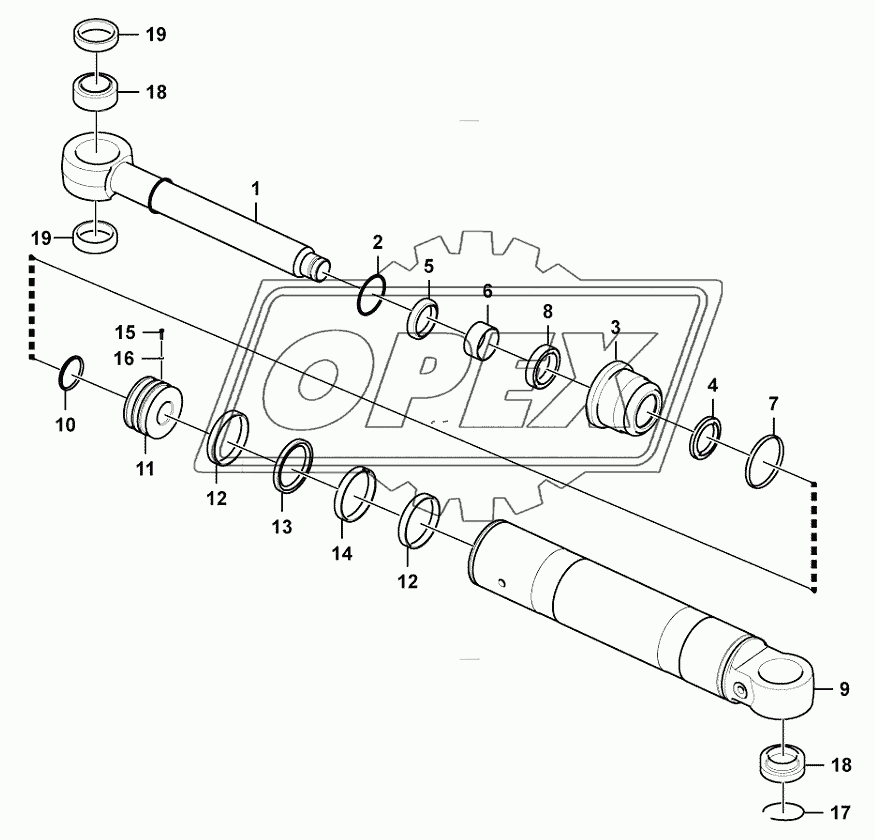 Steering cylinder(3713ch) (3713CH)