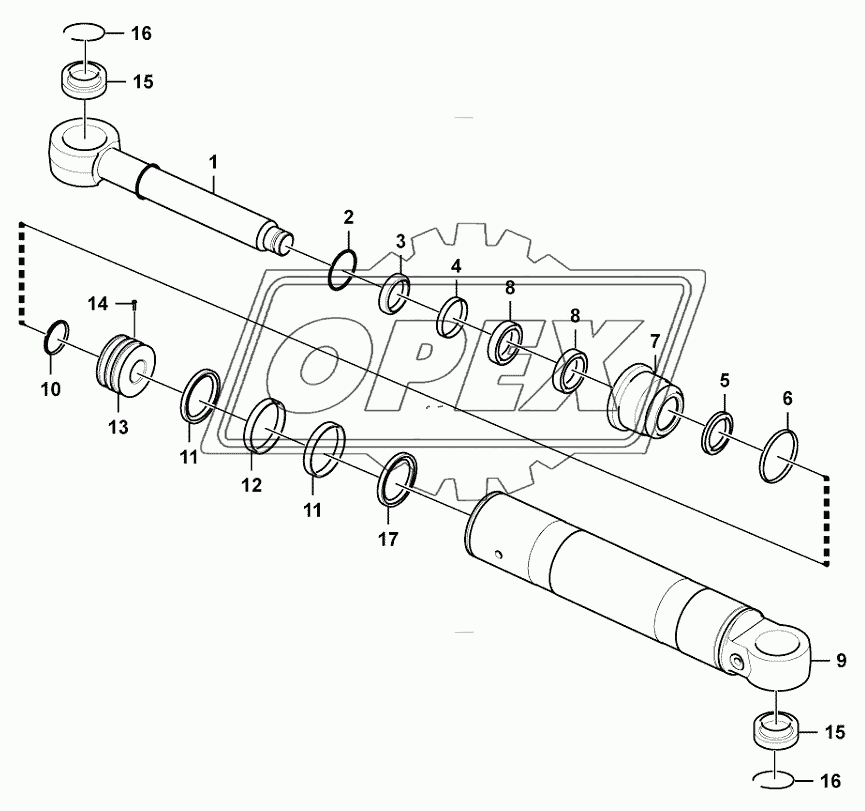 Steering cylinder assembly (371368)