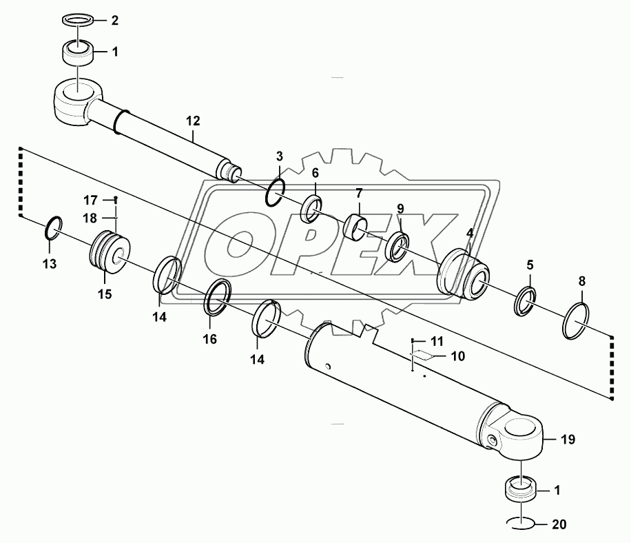Steering cylinder assembly (371401)
