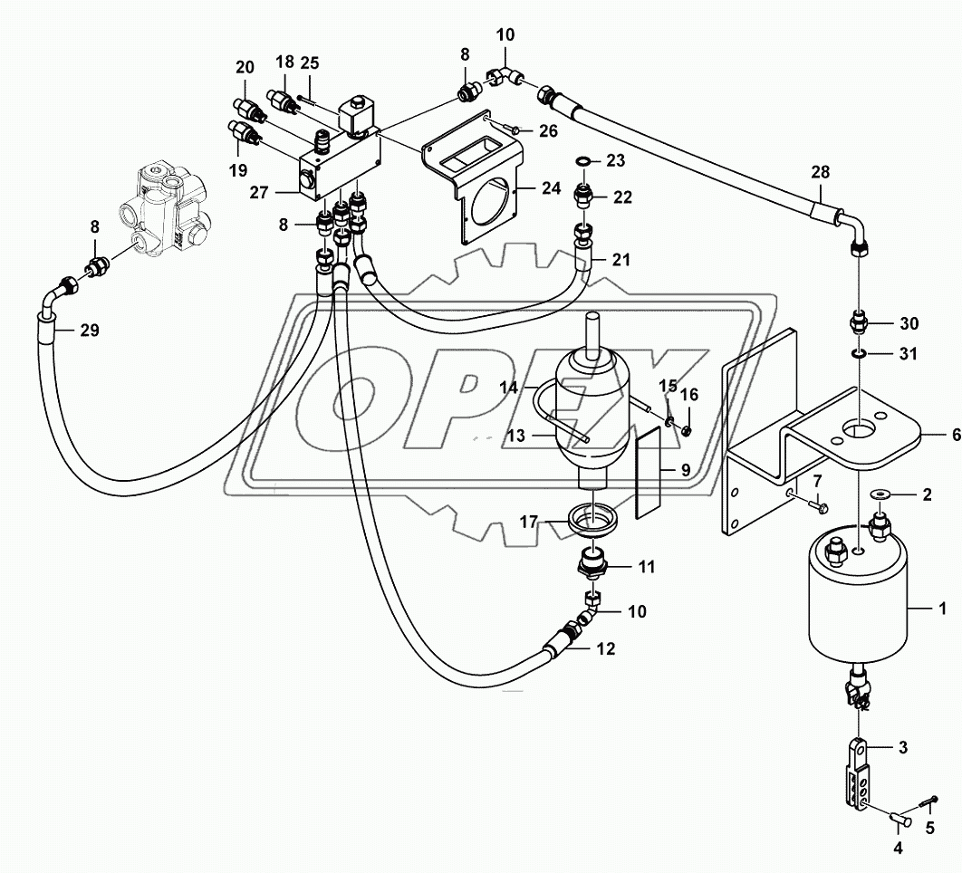 Parking brake assembly