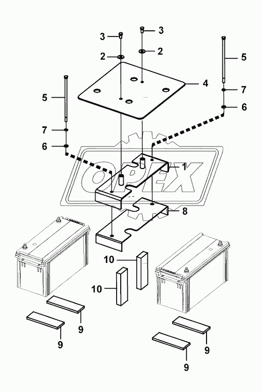 Battery retainer