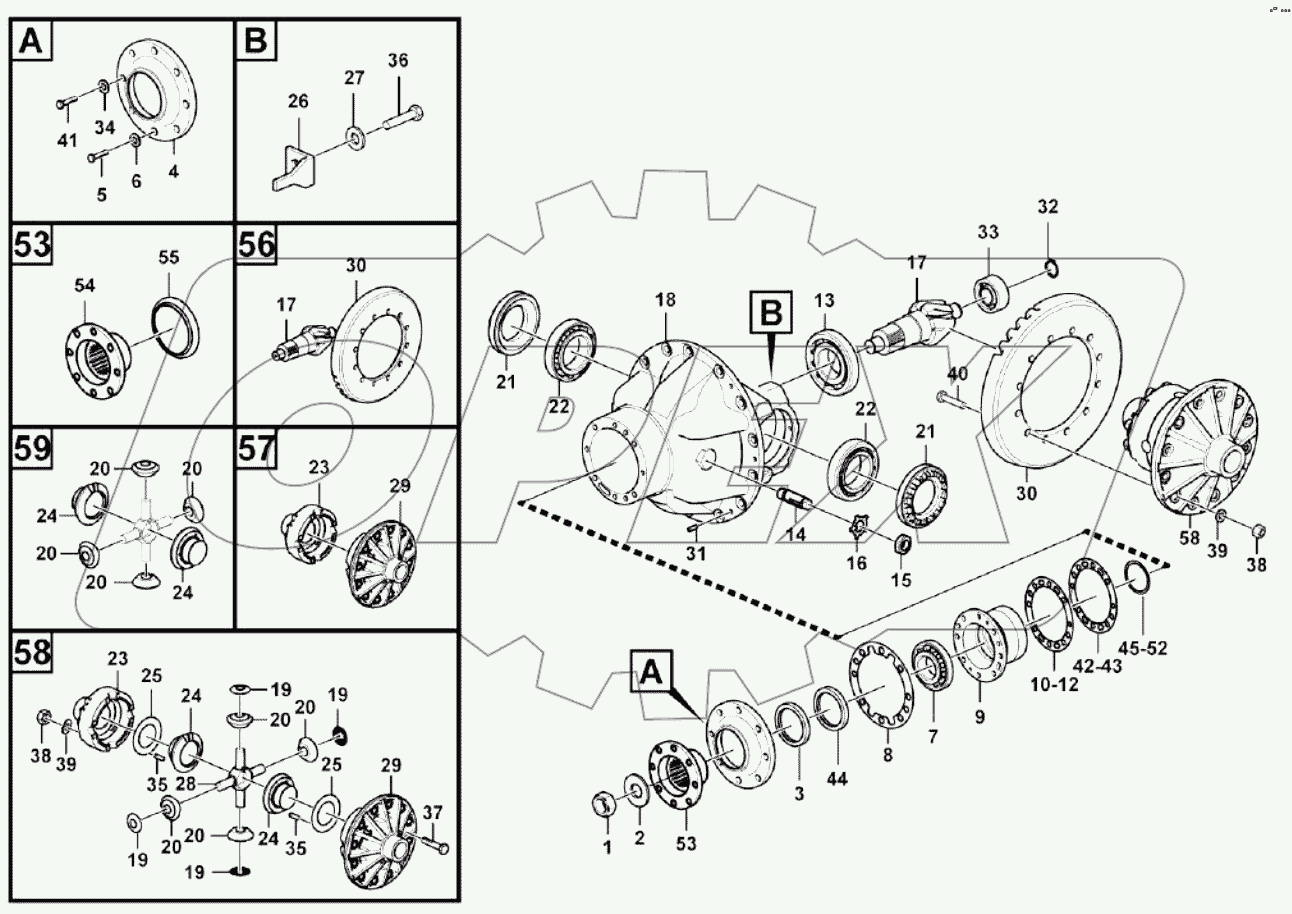  Rear final drive assembly