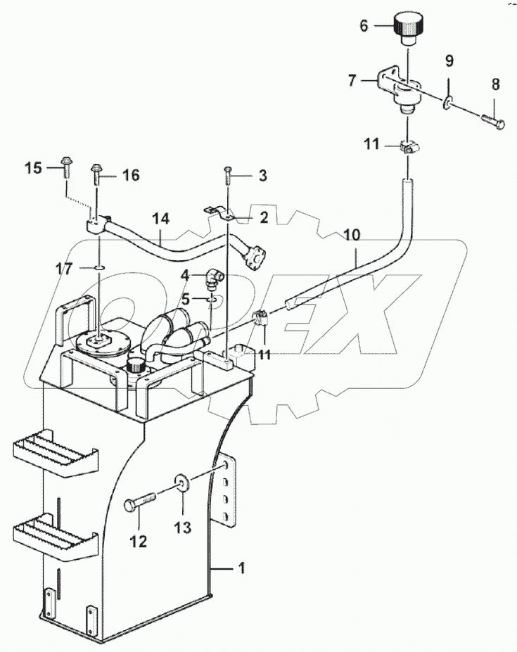  Hydraulic tank assembly