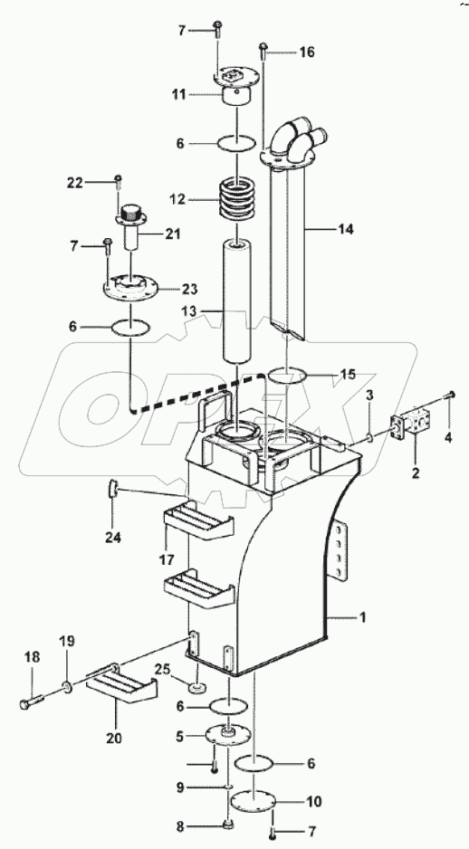  Hydraulic fluid tank
