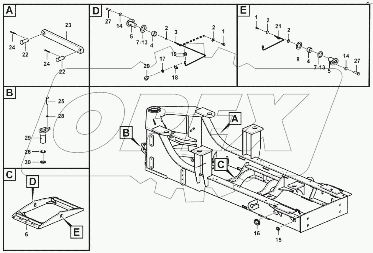  Rear frame accessories