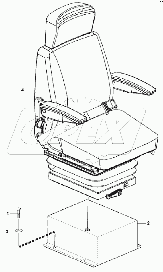  Driver seat assembly