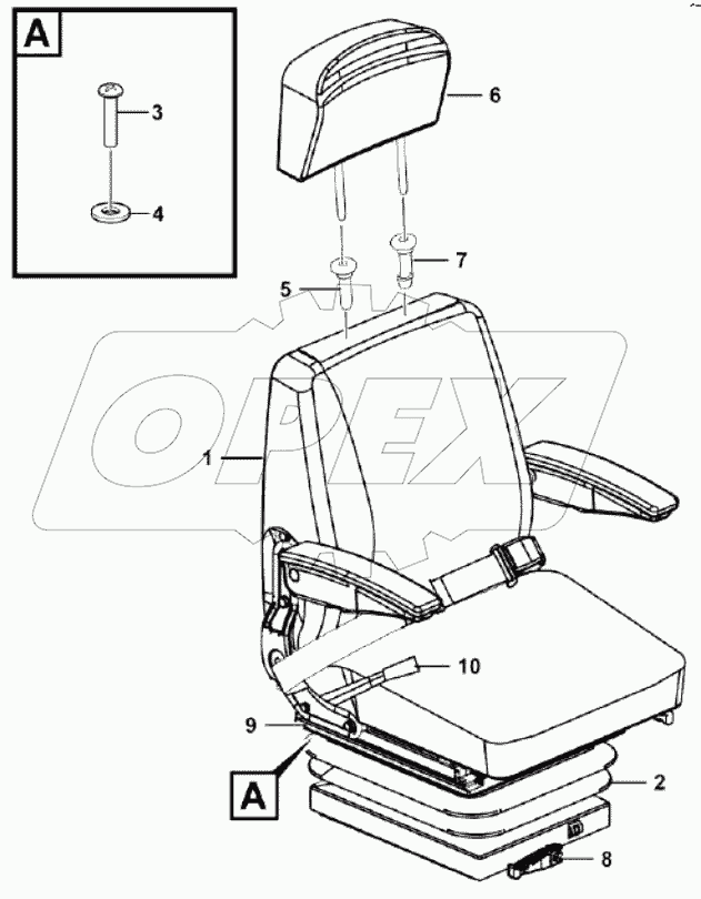  Driver seat assembly