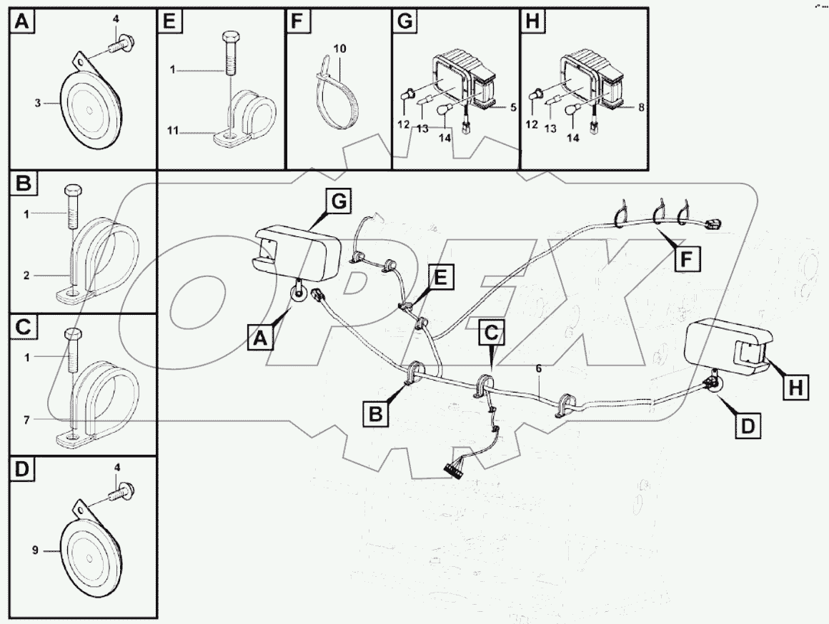  Front frame electric system