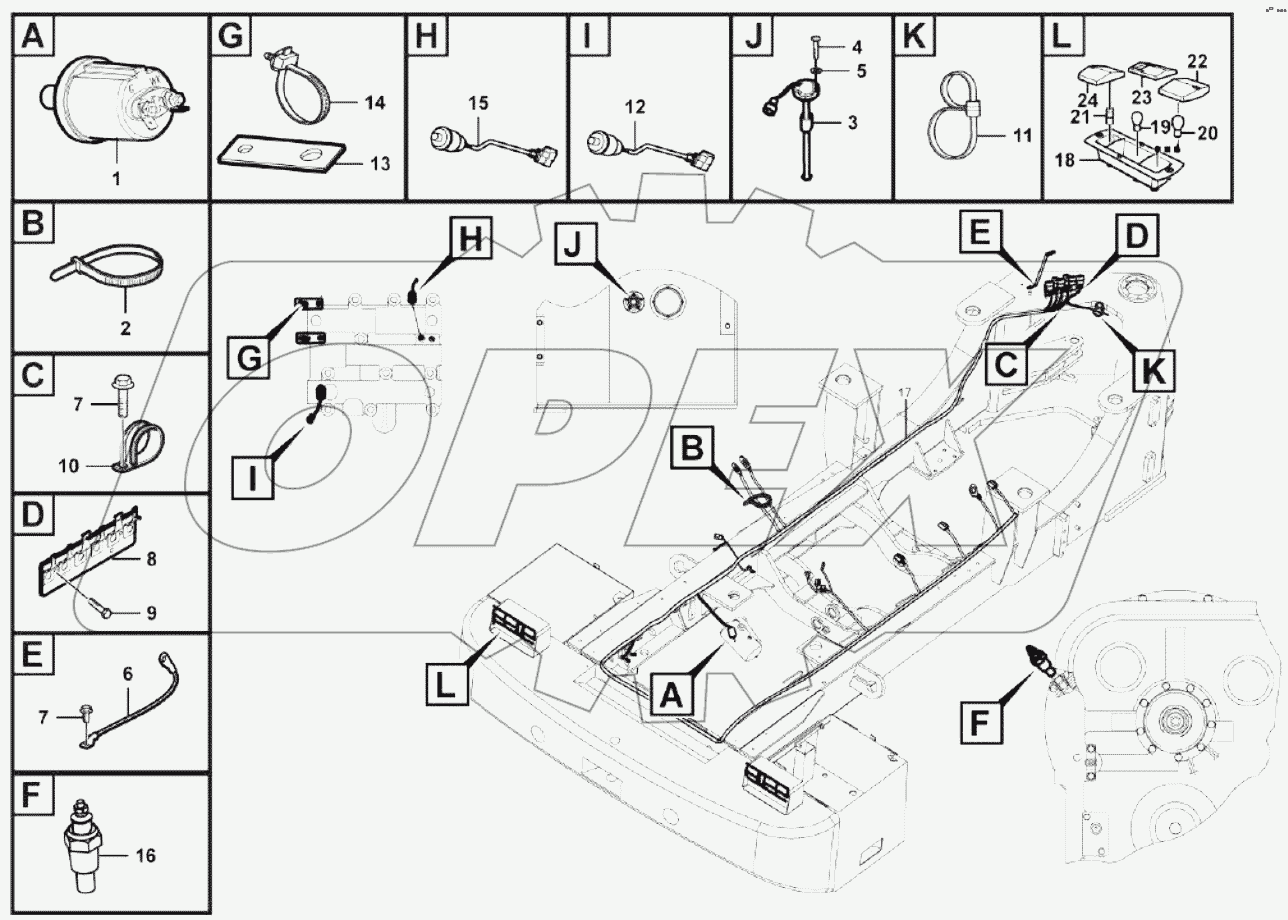  Rear frame electric assembly