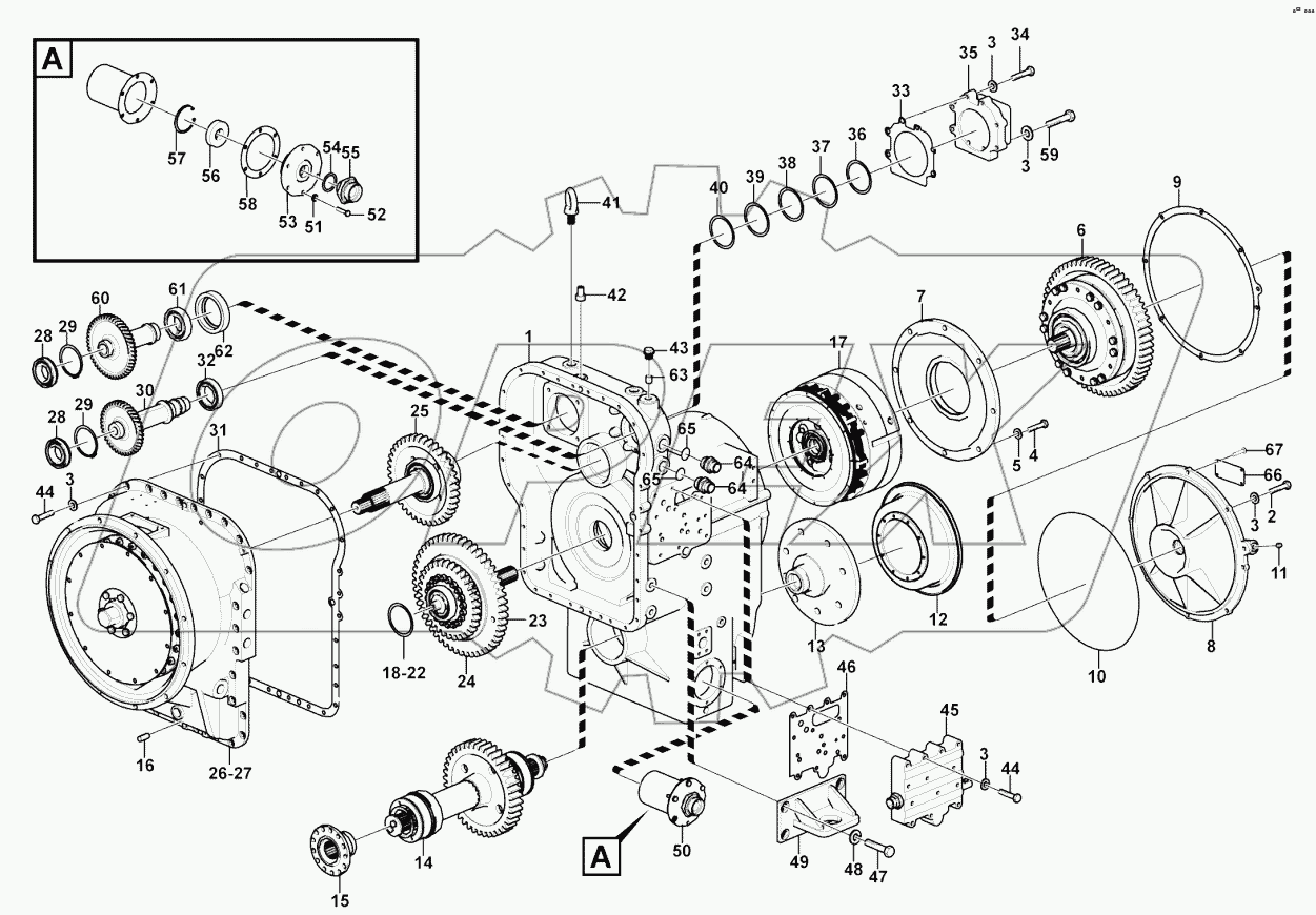  Transmission assembly BX50-03